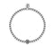 Charismatisch | Silber | Schwarze Zirkonia-Kristalle | Ausdrucksarmband